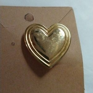 Gold Heart Pin